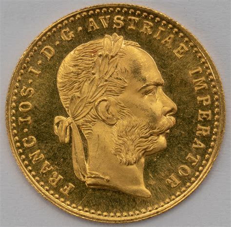 1915 gold coin franc IOS I D G Avstriae .